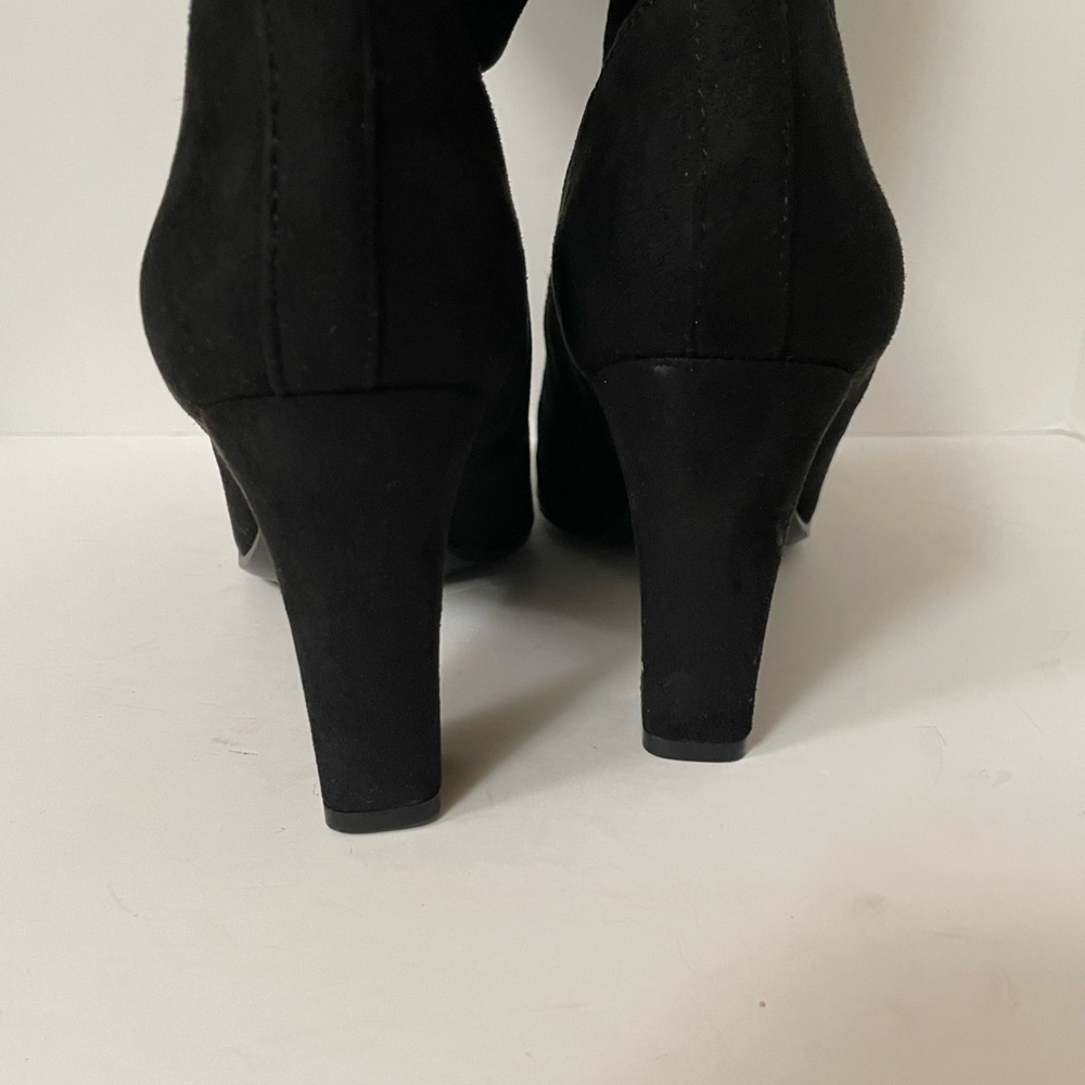 AK Sport, Black knee-high heel boots - Picture 7 of 11